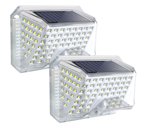 Set 2 Lampi solare, LED, IP65, 120lm, Argintiu