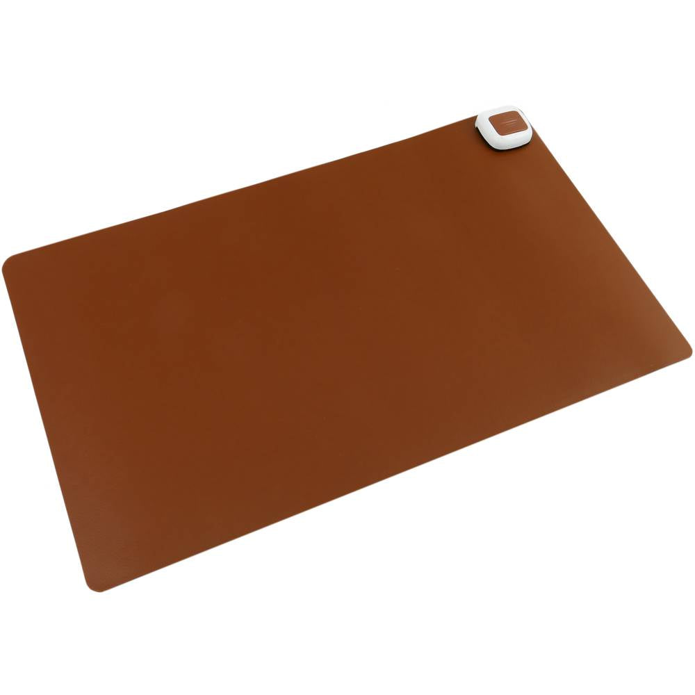 Mousepad - Covor incalzit si suport de birou pentru podea si picior de birou de 60 x 36 cm 65W maro