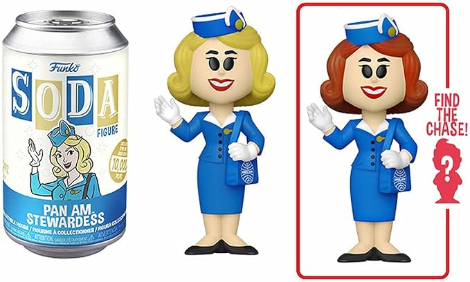 POP Funko Vinyl SODA! Jucărie de colecție pentru stewardesă PAN AM