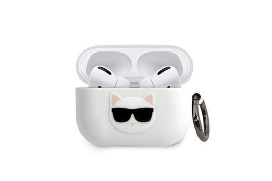 Husă Karl Lagerfeld Choupette Head pentru Airpods Pro White