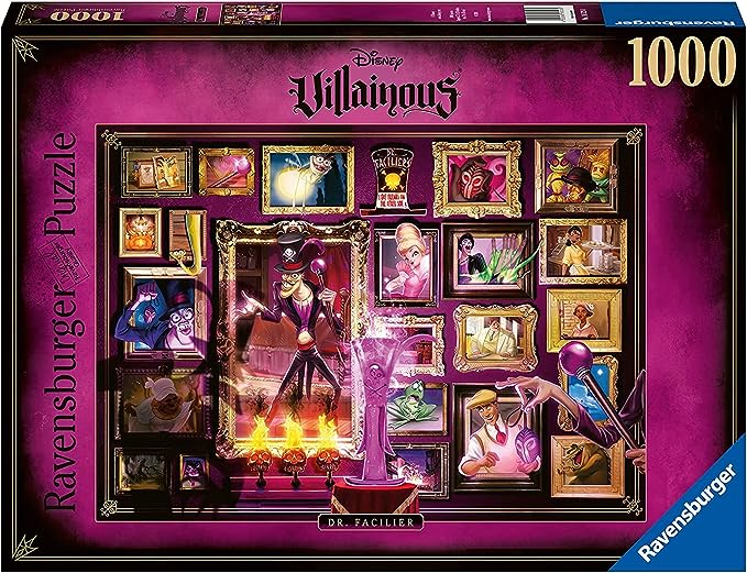 Ravensburger Disney Villainous: Dr.Facilier 1000 de piese Jigsaw Puzzle pentru adulți - 16523 - Fiecare piesă este unică, tehnologia Softclick înseamnă că piesele se potrivesc perfect