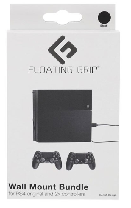 Suport Perete si Controller Wall Mount Bundle Negru Pentru Playstation 4