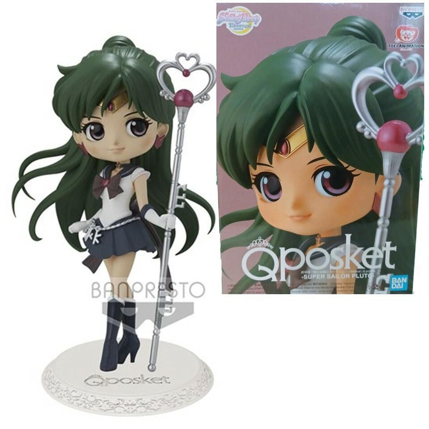 Figurina Super Sailor Pluto Version B Sailor Moon Eternal Q Posket by Banpresto