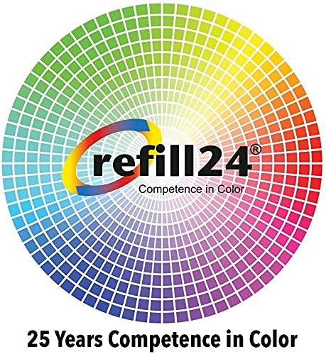 refill24 Kit de reîncărcare pentru cartușe de cerneală compatibile pentru cartușe de cerneală HP 56, 57 negru și color