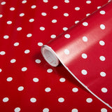 Autocolant D-C-FIX Polka Dot Red/Petersen Red