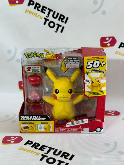 Figurina Pokemon Train & Play Deluxe Pikachu