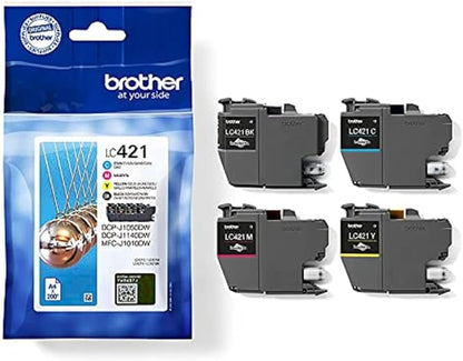 SET 2 X Brother LC-421 Cartus de cerneala cyan