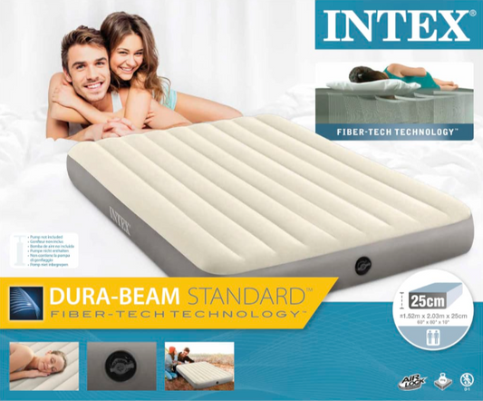 Intex Saltea gonflabilă Dura-Beam Standard Single-High, 152x203x25 cm