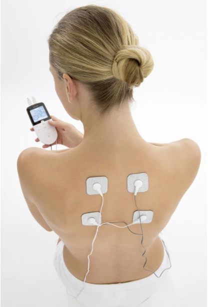 Aparat de electrostimulare musculara Beurer EM49, 4 electrozi, 6 programe, display Led, Alb